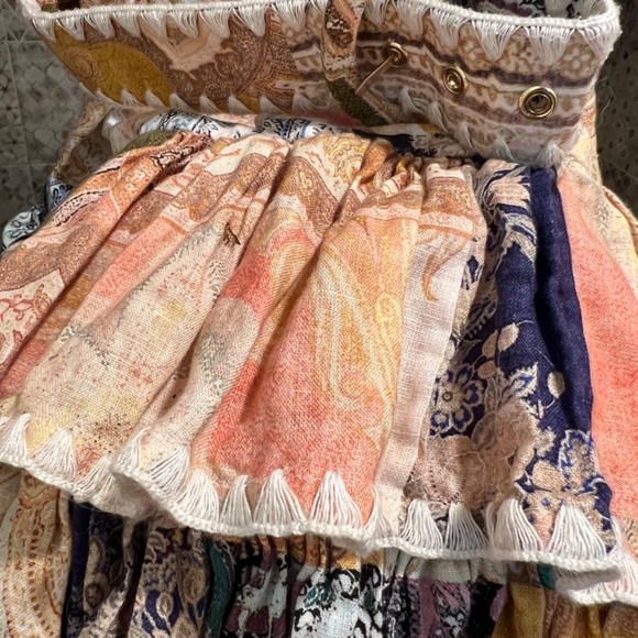 Zimmermann Anneke Ruffle Hem Mini Dress - Picture 3 of 6